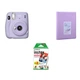 Камера моментальной печати Fujifilm Instax Mini 11 Purple / Фотобумагой на 20 снимков / Фотоальбом фиолетовый на 64 снимка - изображение 1
