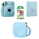 Камера моментального друку Fujifilm Instax Mini 11 Sky Blue / Чохол блакитний / Фотопапером на 20 знімків / Фотоальбом блакитний на 64 знімка - зображення 1
