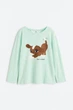 Реглан для дівчинки світло-зелений Stay Unique H&M 98-104см (400091568) - зображення 1