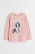 Реглан для девочки розовый Creative H&M 134-140cм (400091536) - изображение 1