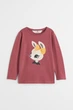Реглан для девочки терракотовый Кролик H&M 134-140см (400091547) - изображение 1