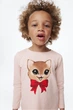 Реглан для дівчинки світло-рожевий Котик H&M 92см (400091566) - зображення 4