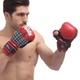 Перчатки для рукопашного бою ММА шкіряні FARTEX Pro (р-р 12oz, Червоно-сірий) (LD-FGVB17_Червоно-сірий_12_ун) - зображення 4