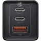 Мережевий зарядний пристрій BASEUS GaN5 Pro Fast Charger 65W (1 USB-A + 2 Type-C) BLACK (CCGAN2P-B01) - зображення 2