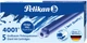 Набор чернильных картриджей для перьевых ручек Pelikan 4001 Royal Blue 5 шт длинные Синие стираемые (310748) - изображение 1