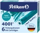 Набор чернильных картриджей Pelikan коротких 4001 2 уп по 6 шт Turquoise Бирюзовые (301705-2) - изображение 2