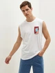 Майка чоловіча LC Waikiki з оригінальним принтом XL Біла (LCW T-shirt -8453) - зображення 1