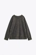 Свитшот оверсайз без начеса Zara 4174/650 L Черный - изображение 6