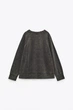 Свитшот оверсайз без начеса Zara 4174/650 L Черный - изображение 7