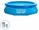 Детский круглый надувной бассейн Intex 28108 244 x 61 см Easy Set открытый с картриджный фильтрующим насосом (21-9-28108) - изображение 2