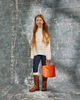 Детский свитер для девочки Coccodrillo Romantic Kids ZC2172101ROK-003 116 см Экрю (5904705999483) - изображение 7