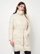 Куртка демисезонная удлиненная женская X-Woyz LS-8931-10 44 Бежевая (XW2000002484530) - изображение 1