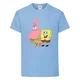 Футболка детская Спанч Боб 1 (Sponge Bob) светло-голубая 140 см - изображение 1