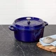 Каструля Staub Cast Iron 6 л синя з кришкою (1112891) - изображение 3