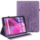 Защитный чехол Deexe Tree Print для Lenovo Tab M8 Gen 4 (TB-300FU) - Purple - изображение 1
