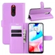Чехол Luxury для Xiaomi Redmi 8 книжка фиолетовый - изображение 1
