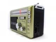 Радіоприймач колонка з радіо FM USB та ліхтариком на акумуляторі Golon RX-381 X-Bass Gold/Золотий - зображення 4
