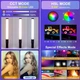 LED - освітлювач, відеосвітло, жезл RGB - Puluz PU4134 50 см (122 діоди) з вбудованим АКБ (2600mAh) - зображення 7