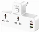 Мережевий Перехідник з Нічником LDNIO SC2311 2 port/1PD/1 QC 3.0/1 USB/ 2 PSocket/ Led lamp Колір Білий - изображение 2