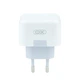 Мережевий зарядний пристрій 2 x USB-C XO L102 Білий 35W QC3.0 + PD - зображення 4