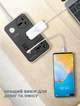 Сетевой фильтр удлинитель 3 EU розетки с 4USB 2м с защитой с заземлением Ldnio 2500W 10A PD20W Черный (SC3412) - изображение 8