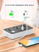 Сетевой фильтр удлинитель 3 EU розетки с 4USB 2м с защитой с заземлением Ldnio 2500W 10A PD20W Черный (SC3412) - изображение 11