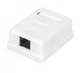 Розетка RITAR FTP 8P8C 1 порт RJ45 Cat-6, накладна біла Q300 - зображення 1