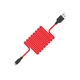 Кабель Hoco X21 Silicone Lightning charging cable Black & Red - зображення 1