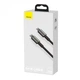 Кабель Baseus Tungsten Gold Fast Charging Data Cable Type-C to Type-C 100W 2m Black (CATWJ-A01) - изображение 3