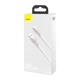 Кабель Baseus Cafule Series Metal Data Cable USB to IP 2.4A 1m White (CALJK-A02) - изображение 3