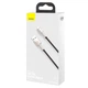Кабель Baseus Cafule Series Metal Data Cable USB to IP 2.4A 2m Black (CALJK-B01) - изображение 3