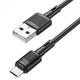 Кабель Hoco X83 Micro Victory charging data cable Black - зображення 1