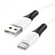 Кабель Hoco X82 Type-C silicone charging data cable White - зображення 1