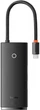 USB-хаб Baseus Lite Series 6-Port Type-C HUB Docking Station (Type-C to HDMI+USB3.0*2+PD+TF) Black - изображение 1