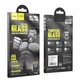 Защитное стекло Hoco Flash attach full screen silk screen HD tempered glass for iP14 Pro(G1) Black - изображение 3