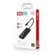 USB-хаб XO HUB002 USB-C Multifunction Adapter 5 in 1 HDMI + USB*3+PD Fast Charger Gray - изображение 2