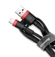 Кабель Baseus cafule Cable USB For lightning 1.5A 2M Red+Black (CALKLF-C19) - изображение 1