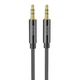 Кабель Hoco AUX UPA19 AUX audio cable ( L - 1M ) Black - зображення 1
