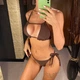 Купальник No Brand роздільний Resort із зав'язками коричневий L - зображення 3