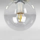 Люстра стельова лофт Light House LS-18638F-1 CR+CL хром, прозорий плафон - зображення 2