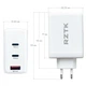 Сетевое зарядное устройство RZTK GaN2 100W USB-A (QC4.0) 2xUSB-C (PD3.0) + кабель USB-C 100W White - изображение 12