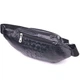 Стильная поясная кожаная сумка VINTAGE 21297 Bag из натуральной кожи с фактурой под крокодила 33.5х14х3 см Черный - изображение 2