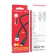 Кабель USB Borofone BX81 Goodway для заряджання та передачі даних USB на Lightning, 1м, струм 2.4A Black - зображення 1