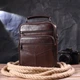 Зручна чоловіча сумка з ручкою шкіряна 21276 Vintage Коричнева - зображення 7