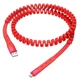 Кабель USB Hoco U78 Cotton USB - Micro USB 2.4A для зарядки и передачи данных 0.8-1.2м растягиваемая, тканевая оплетка - изображение 6