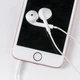 Наушники проводные вкладыши Hoco M80 с микрофоном Jack 3.5 белые - изображение 2