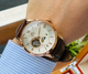 Чоловічий годинник ORIENT RA-AS0009S10B Рожеве золото\Коричневе - зображення 9