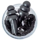 Беруші силіконові бервуха в пластиковому кейсі на шнурівці Silicone Earplugs Black - изображение 2