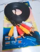 Аудіо + відео кабель тюльпани 3 x RCA AV 1.5 м (546684916) Чорний - зображення 8