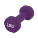 Гантелі вінілові PowerPlay 4125 Achilles 2*2.5 кг. Фіолетові (пара - 2шт.) - зображення 3